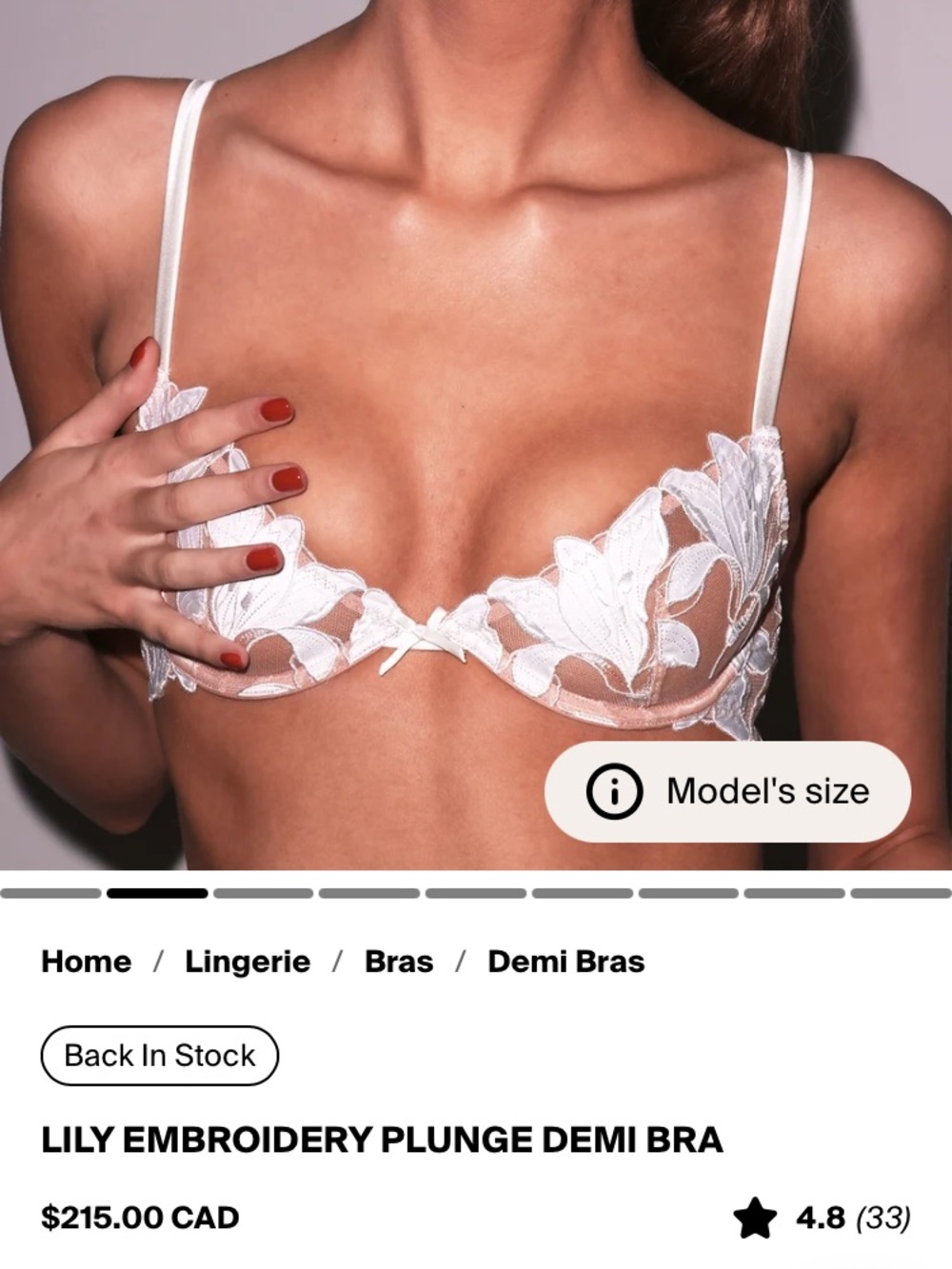 Fleur du Mal Bra Lily 34D